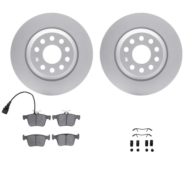 R1 Concepts WDWH1-73051 Brake Rotor- Carbon Coated W/ Ceramic Pads & Hdw